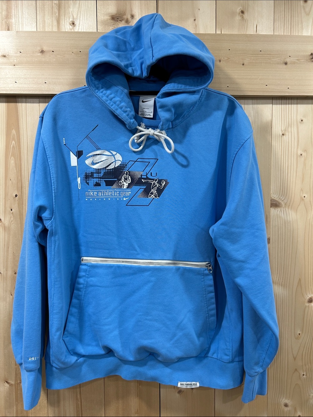 Nike Dri-FIT Standard Issue Basketball Pullover Hoodie University Blue, L